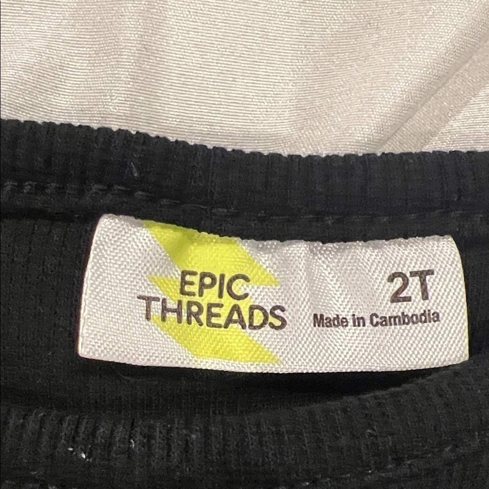 EPIC THREADS Black and Multicolor Kids Dress SIZE 2T - Picture 2 of 7